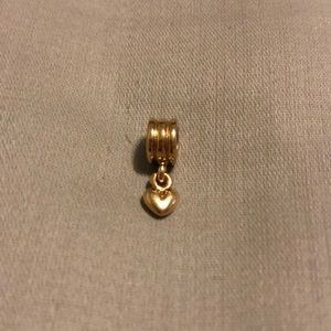 Pandora 14K gold retired heart charm